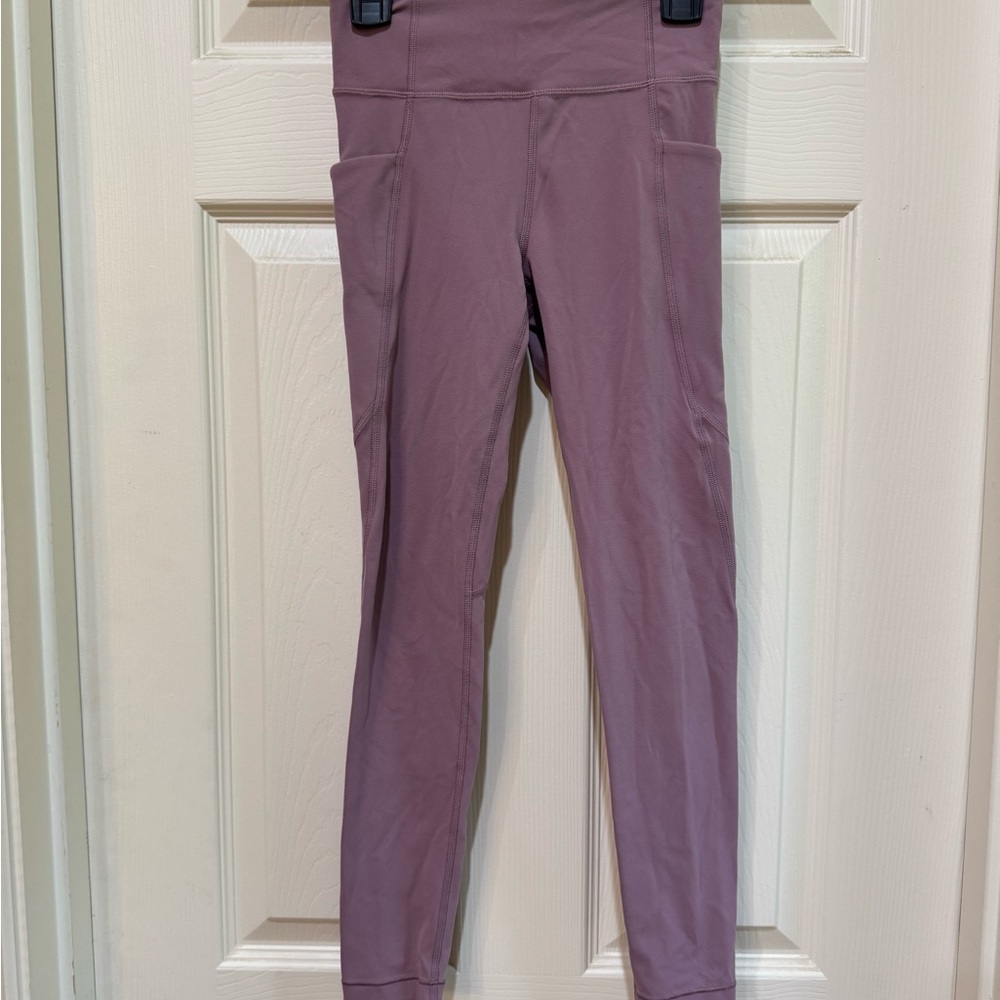Purple/Mauve/ Dark Dusty RoseHigh-Waisted Leggings